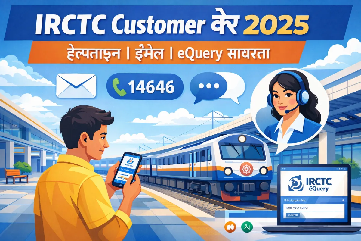IRCTC Customer Care Number 2025 | Helpline, Email & eQuery Support
