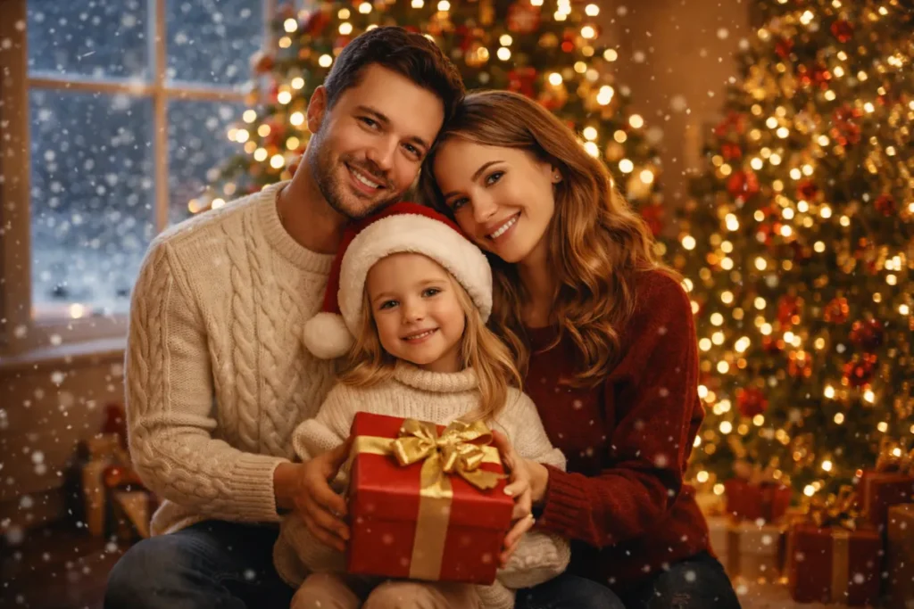 20 Ultra Realistic Google Gemini AI Christmas Photo Editing Prompts for Kids & Couples