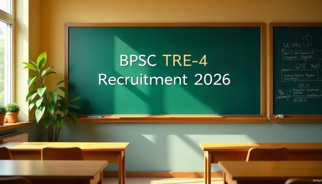 BPSC TRE 4 Teacher Recruitment 2026: 25,000 Vacancies Expected in January